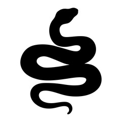snake animal black silhouette icon - designs for jungle animals snake Safaris, wildlife, rainforest, vector on a white transparent.