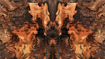 Fototapeta premium Abstract Wood Texture Brown Swirl Pattern Background