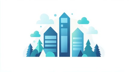 Obraz premium A vibrant abstract illustration of a growing financial graph, featuring dotted lines and modern textures for a tech feel.