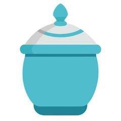 salt pot vector art illustration