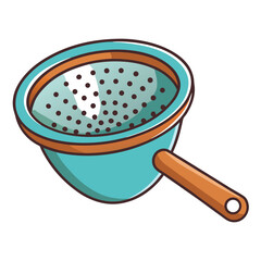 Beautiful sieve vector art illustration