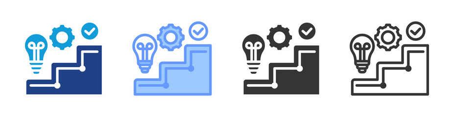 Lms icon set multiple style collection