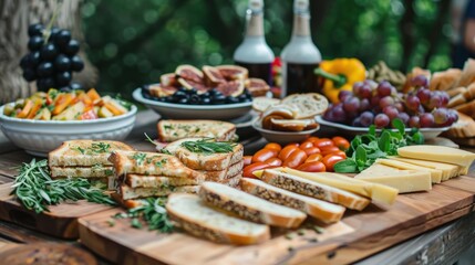 A birthday celebration with a DIY grilled cheese station for guests to build their own sandwiches.