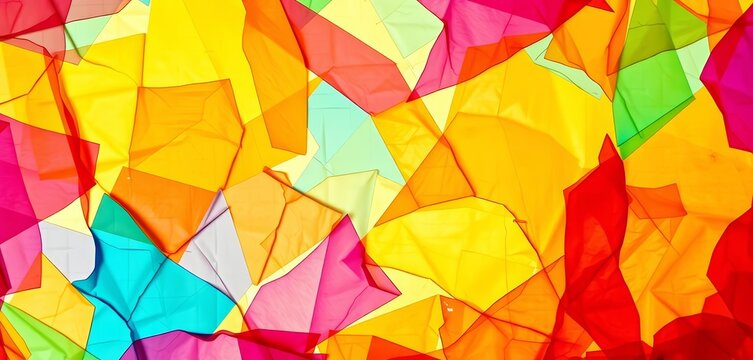 Colorful tissue paper layered on wax paper, creating a stained glass effect,  spring craft,  suncatcher