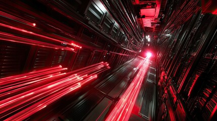 Red Light Trails in a High-Tech Server Environment