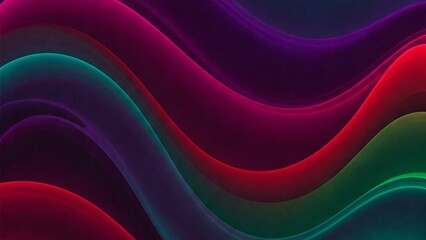 Fototapeta premium Rhythmic Hues: Abstract Flowing Color Waves