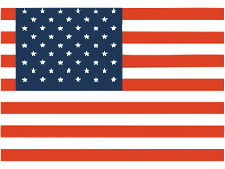 Fototapeta premium American Flag – Patriotic USA Symbol with Red, White, and Blue Stripes and Stars for Independence Day, 4th of July, Memorial Day, and USA-Themed Graphics