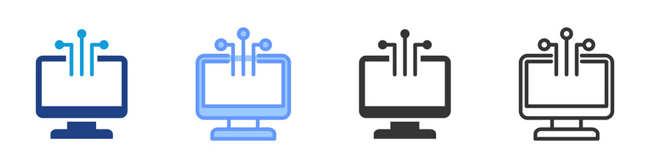 Gateway icon set multiple style collection