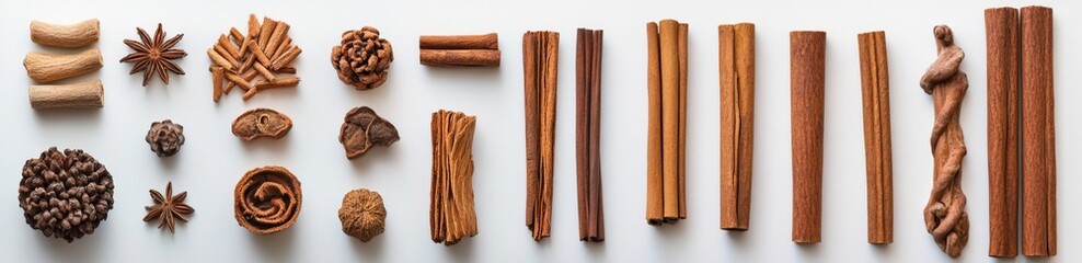 Obraz premium Assorted Dried Spices and Cinnamon Sticks