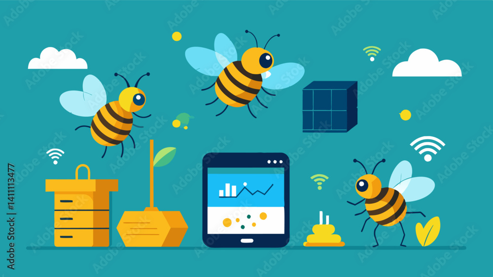 Poster by monitoring the health and behavior of the bees smart beehives can also help detect early signs of