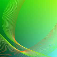 abstract green wave background