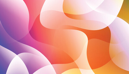 Modern Wavy Background. For Creative Templates, Cards, Color Covers Set. Vector Illustration with Color Gradient.