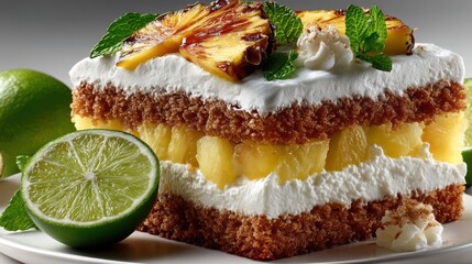 a Tequila Cake, isolated on white background,stock photo