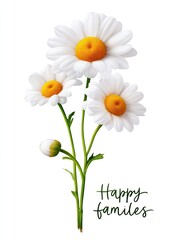 Family day celebration with happy families nature setting graphic art