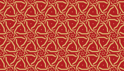 Obraz premium Pattern with abstract illusion triangles. Vector Seamless illustration. For your business, presentation, fashion print.