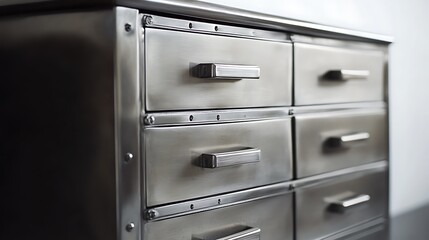 Metal Drawer Cabinet with Multiple Drawers