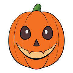 A Halloween facial mask designed as a jack-o'-lantern features a spooky carved pumpkin face, perfect for adding a creepy touch to your costume on Halloween night.