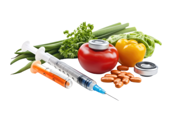 Medical Syringe Image on transparent background