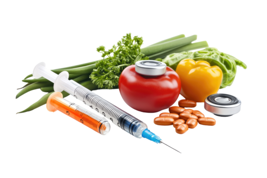 Medical Syringe Image on transparent background