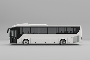 High Detail Image of Modern Tourist Bus 3D Rendering