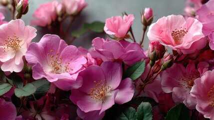 banner adorned with blooming pink roses creating a floral frame,stock image