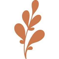 Cute Tropical leaf icon illustration