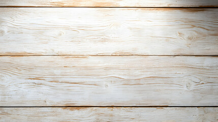 Fototapeta premium White Wood Plank Background With Light