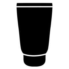 vector illustration of a cosmetic tube bottle