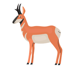 Pronghorn icon clipart avatar logotype isolated illustration