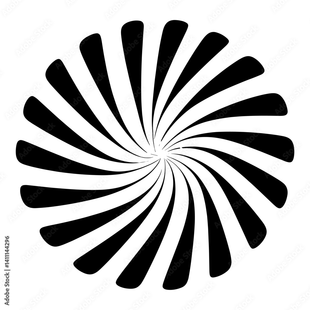 Poster spiral elements icon pattern spiral abstract vector