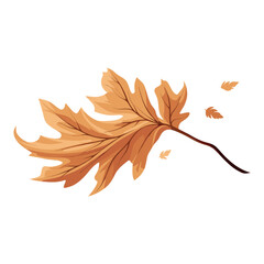 Autumn dried leaf illustration fall chandelier vector