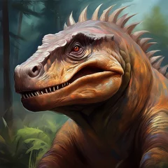 Fototapeten Ölgemälde Dinosaurier © Yvonne Bogdanski