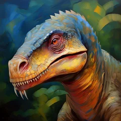 Fototapeten Ölgemälde Dinosaurier © Yvonne Bogdanski