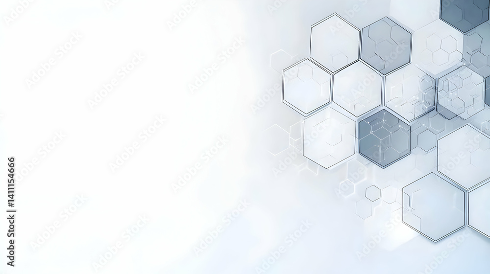 Aufkleber abstract geometric hexagon pattern background