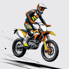 motorcross vector for graphic design
