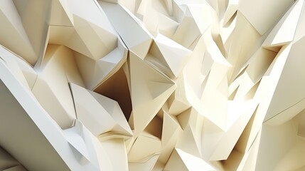 Abstract Geometric Shapes in Soft Neutral Tones for Modern Design