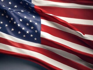 Fototapeta premium 4th July independence day and USA national flag