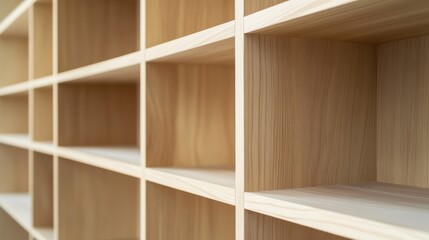 Carpenter building a custom wooden bookshelf. Featuring craftsmanship and attention to detail