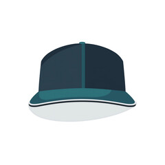 Fototapeta premium Trendy Unisex Blue Baseball Cap: Minimalist Urban Fashion & Sporty Style Headwear