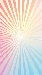 Colorful Sunburst Background with Soft Pastel Stripes and Gradient