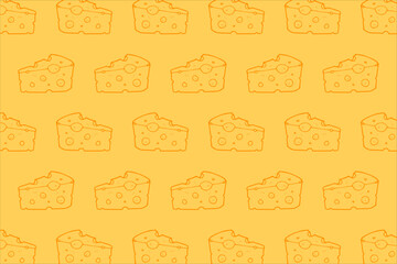 Cheese doodle pattern background. Seamless Pattern of a Cheese. Cheese pattern background set. Seamless pattern of cheese doodle illustration background.
