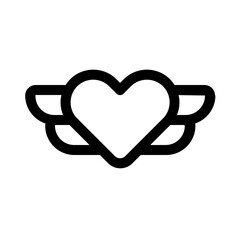 hero heart icon with line style, perfect for user interface projects