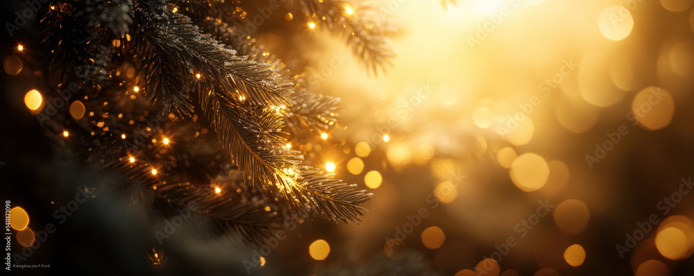 Poster a tree with a lot of sparkles on it. the tree is surrounded by a lot of light and the sparkles are r