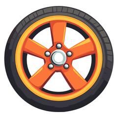 Obraz premium Wheel wheel illustration vehicle vector
