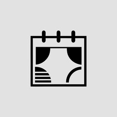 Vector illustrations of a calendar icon