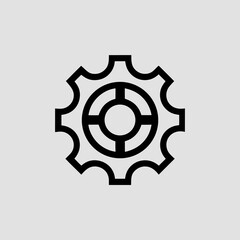 gear settings icon vector illustration