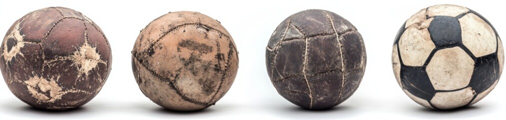 Weathered Vintage Soccer Balls