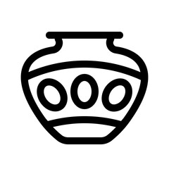 tandoor icon with line style, perfect for user interface projects