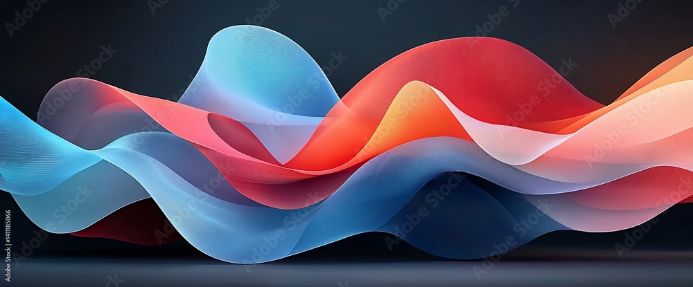 Poster abstract fluid forms