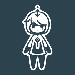 vector caracter with animal design